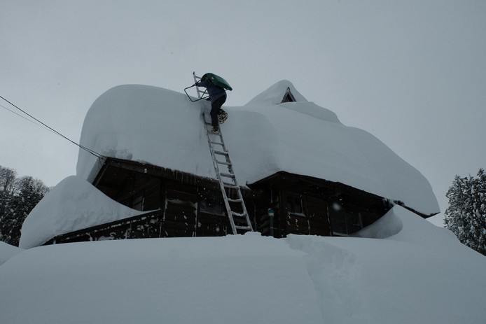 初めての雪下ろし